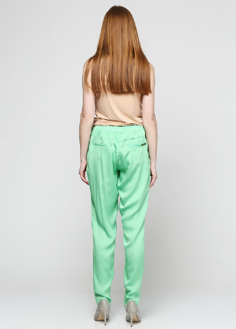 Зеленые кэжуал летние прямые брюки Sassofono