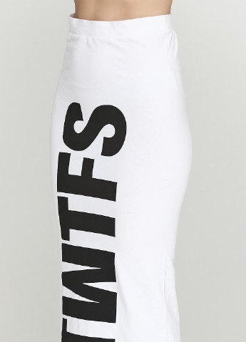 Белая кэжуал с надписью юбка MTWTFSS Weekday