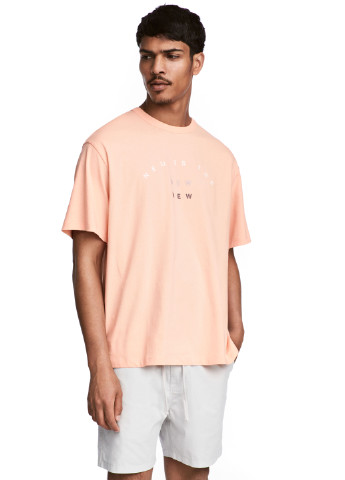 Персикова футболка H&M