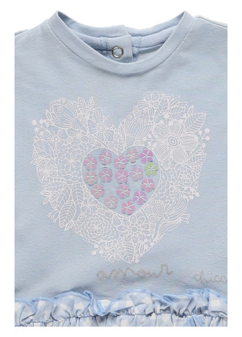 Голубая летняя футболка Chicco