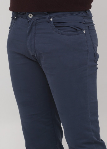 Темно-синие кэжуал демисезонные зауженные брюки Lagrand