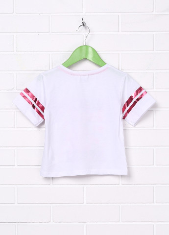 Белая летняя футболка с коротким рукавом Brand
