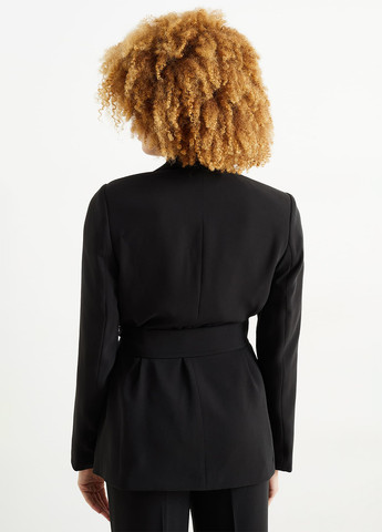 Черный женский жакет C&A однотонный - демисезонный