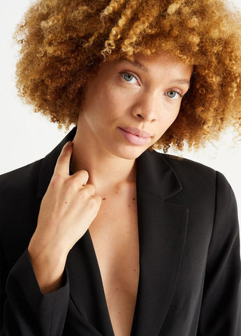 Черный женский жакет C&A однотонный - демисезонный