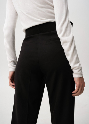 Черные кэжуал демисезонные классические брюки Gepur