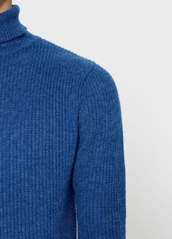 Синий демисезонный свитер Pull & Bear