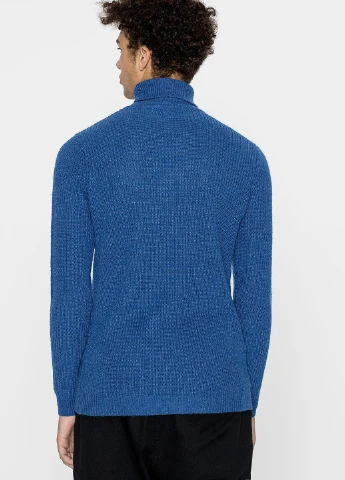 Синий демисезонный свитер Pull & Bear