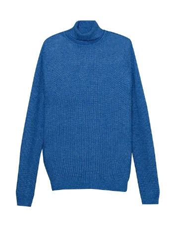 Синий демисезонный свитер Pull & Bear