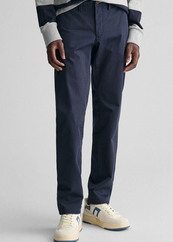 Синие кэжуал демисезонные брюки Gant