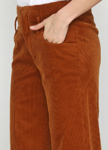 Кирпичные кэжуал демисезонные клеш брюки Zara