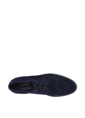 Синие классические туфли Dasti на шнурках