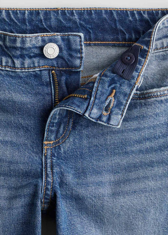 Синие демисезонные прямые джинсы H&M