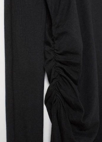 Черное кэжуал платье H&M однотонное