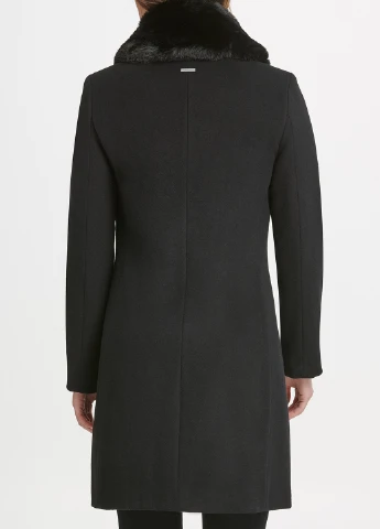 Чорне демісезонне Пальто DKNY