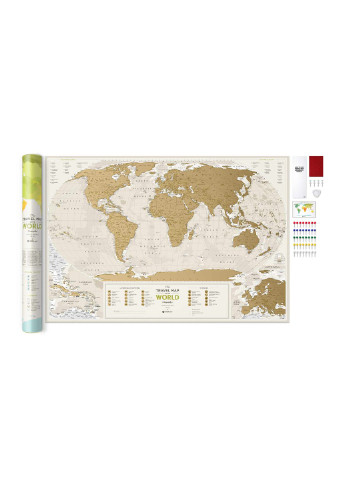 Скретч карта світу "Travel Map Geography World" (тубус) 1DEA.me (254288775)