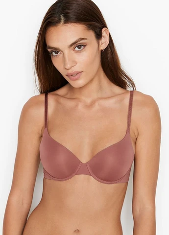 Розово-коричневый демисезонный комплект (бюстгальтер, трусики) Victoria's Secret