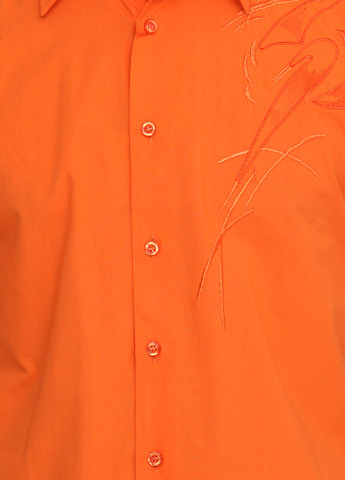 Оранжевая кэжуал рубашка с рисунком ANG с коротким рукавом