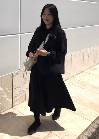 Чёрная блуза Uniqlo