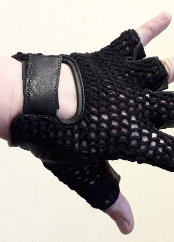 Перчатки кожаные без пальцев с вязаным верхом (AL3003_ L) размер L All State Leather (256365442)