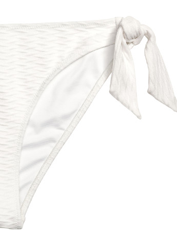 Белые купальные трусики фактурные H&M