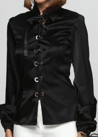 Черная демисезонная блуза с длинным рукавом Richmond