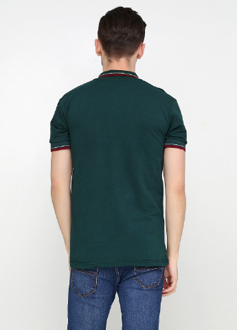 Темно-зеленая футболка-поло для мужчин Chiarotex однотонная