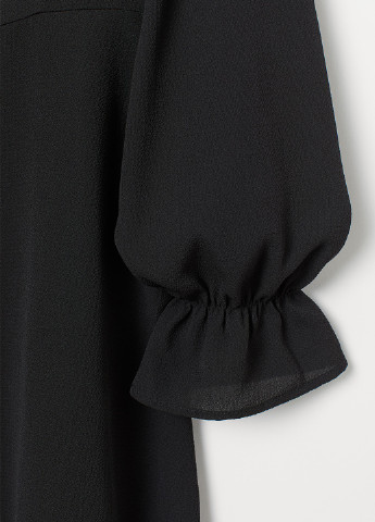 Чорна кежуал сукня кльош H&M однотонна