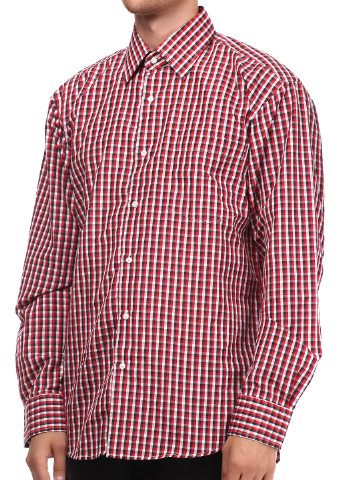 Красная кэжуал рубашка в клетку Aldo & Co с длинным рукавом