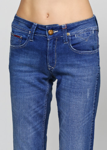 Синие демисезонные клеш джинсы Tommy Hilfiger