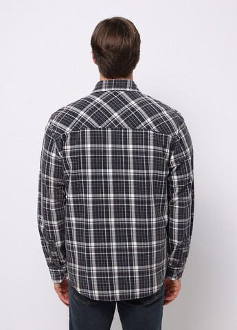 Темно-синяя кэжуал рубашка в клетку Colin's