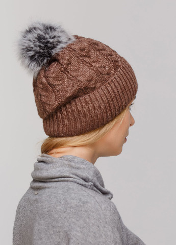 Зимова жіноча тепла шапка на флісовій підкладці 550808 Merlini (249643033)