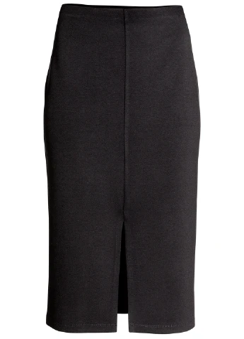 Черная офисная юбка H&M