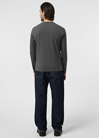 Лонгслів Promin однотонний темно-сірий кежуали бавовна