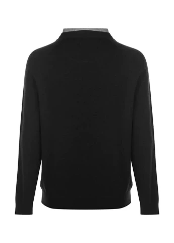 Чорно-білий демісезонний джемпер Pierre Cardin