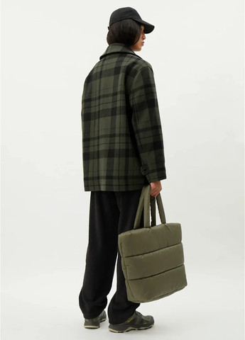 Оливковое (хаки) демисезонное Пальто пальто-рубашка Weekday