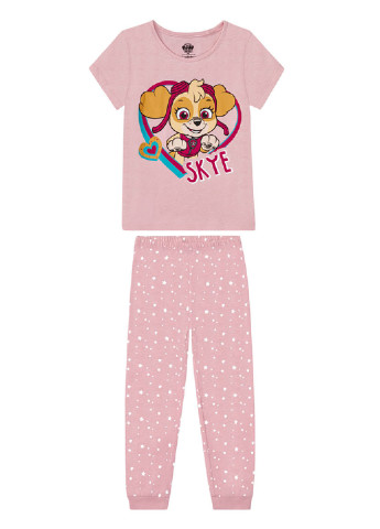 Розовая всесезон пижама (футболка, брюки) Nickelodeon