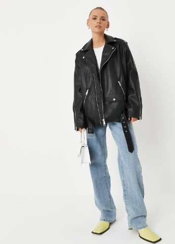 Черная демисезонная куртка Missguided