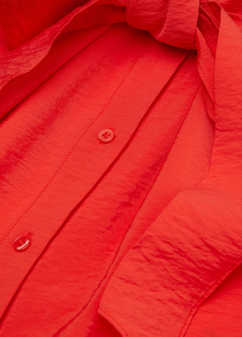 Червона кежуал сукня сорочка H&M однотонна