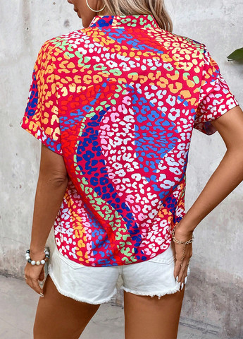 Комбинированная блуза SHEIN