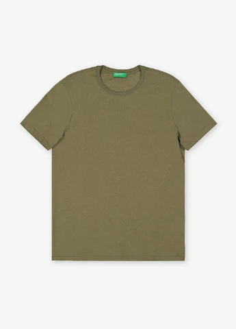 Оливковая футболка United Colors of Benetton