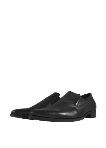 Классические черные мужские туфли Berg без шнурков