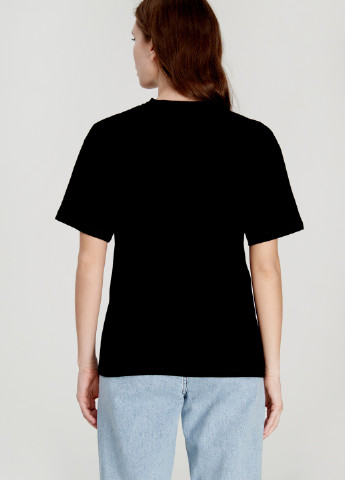 Чорна всесезон футболка "асканія-нова" з коротким рукавом Papaya