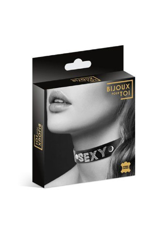 Чокер со стразами - SEXY, натуральная кожа Bijoux Pour Toi (255690878)