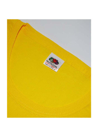 Желтая демисезон футболка Fruit of the Loom D0614200K22XL