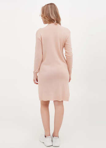 Пудровое кэжуал платье платье-свитер Babylon однотонное