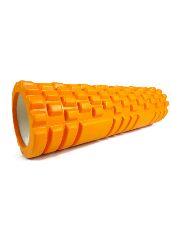 Массажный ролик Grid Roller v2.1 45 см оранжевый (роллер, валик, цилиндр) EasyFit (237657438)