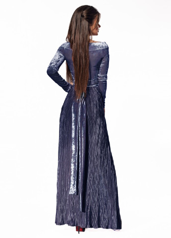Синее кэжуал платье Modna Anka однотонное