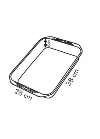 Форма для выпекания Saphir 38х28 см глубокая Tescoma (255277452)