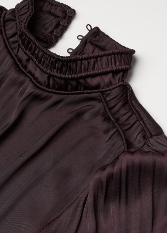 Сливовое кэжуал платье H&M однотонное