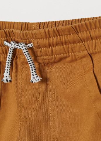 Бежевые кэжуал демисезонные брюки H&M